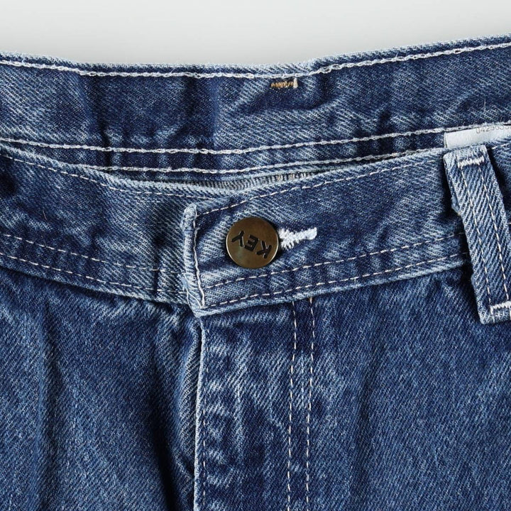 Key Denim Painter Pants for Men, W37 cotton blue type Vintage Second Hand