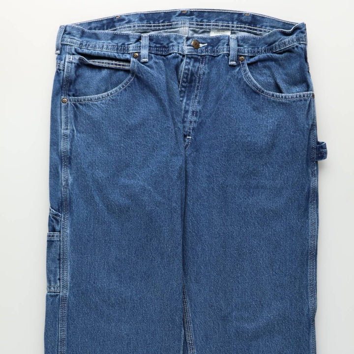 Key Denim Painter Pants for Men, W37 cotton blue type Vintage Second Hand