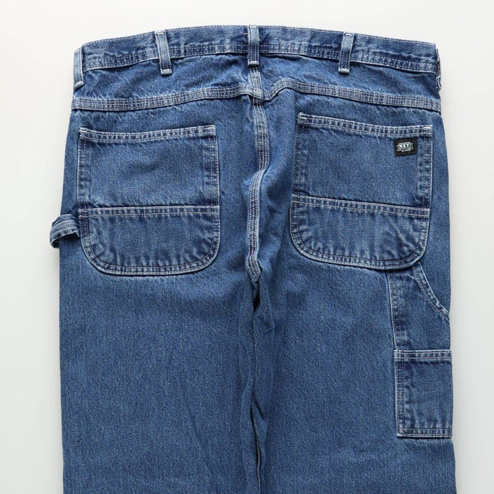 Key Denim Painter Pants for Men, W37 cotton blue type Vintage Second Hand