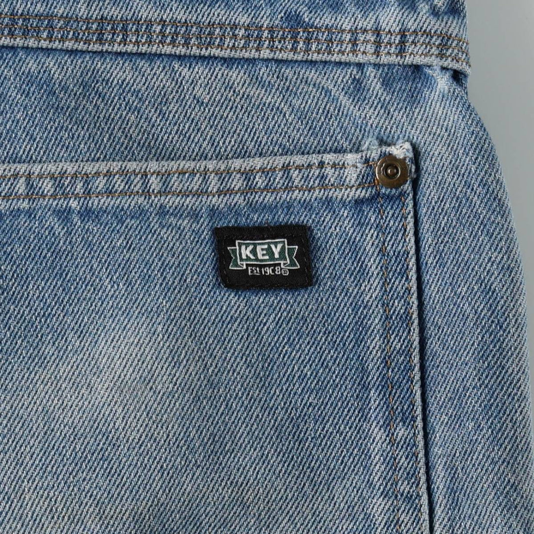Key Double Knee Denim Painter Pants, Men's W39 (approx.) cotton blue type Vintage Second Hand