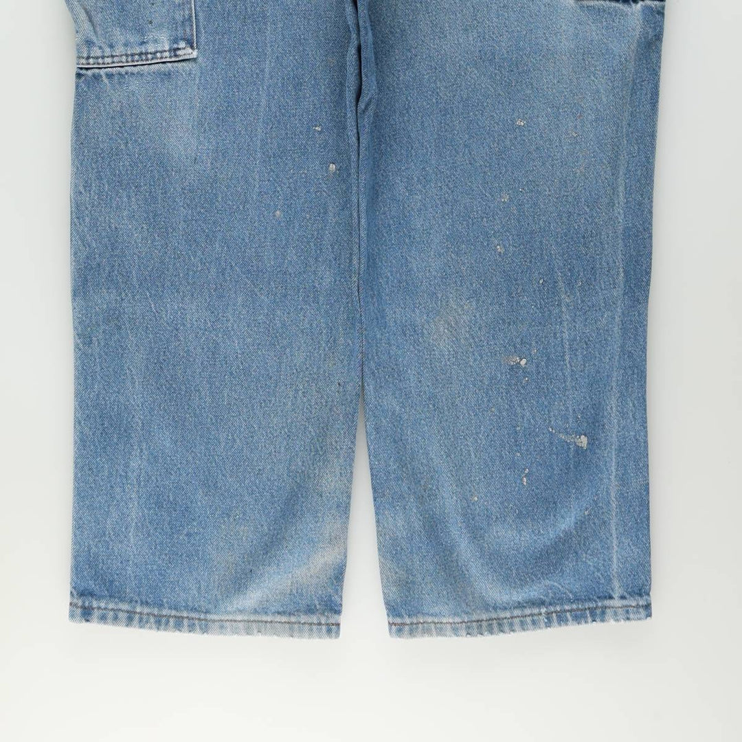 Key Double Knee Denim Painter Pants, Men's W39 (approx.) cotton blue type Vintage Second Hand