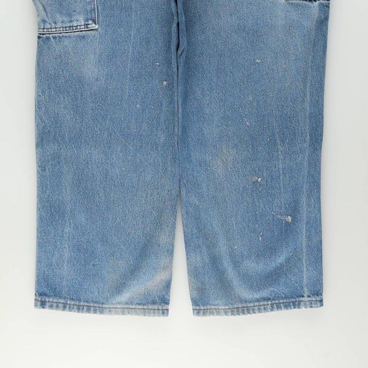 Key Double Knee Denim Painter Pants, Men's W39 (approx.) cotton blue type Vintage Second Hand
