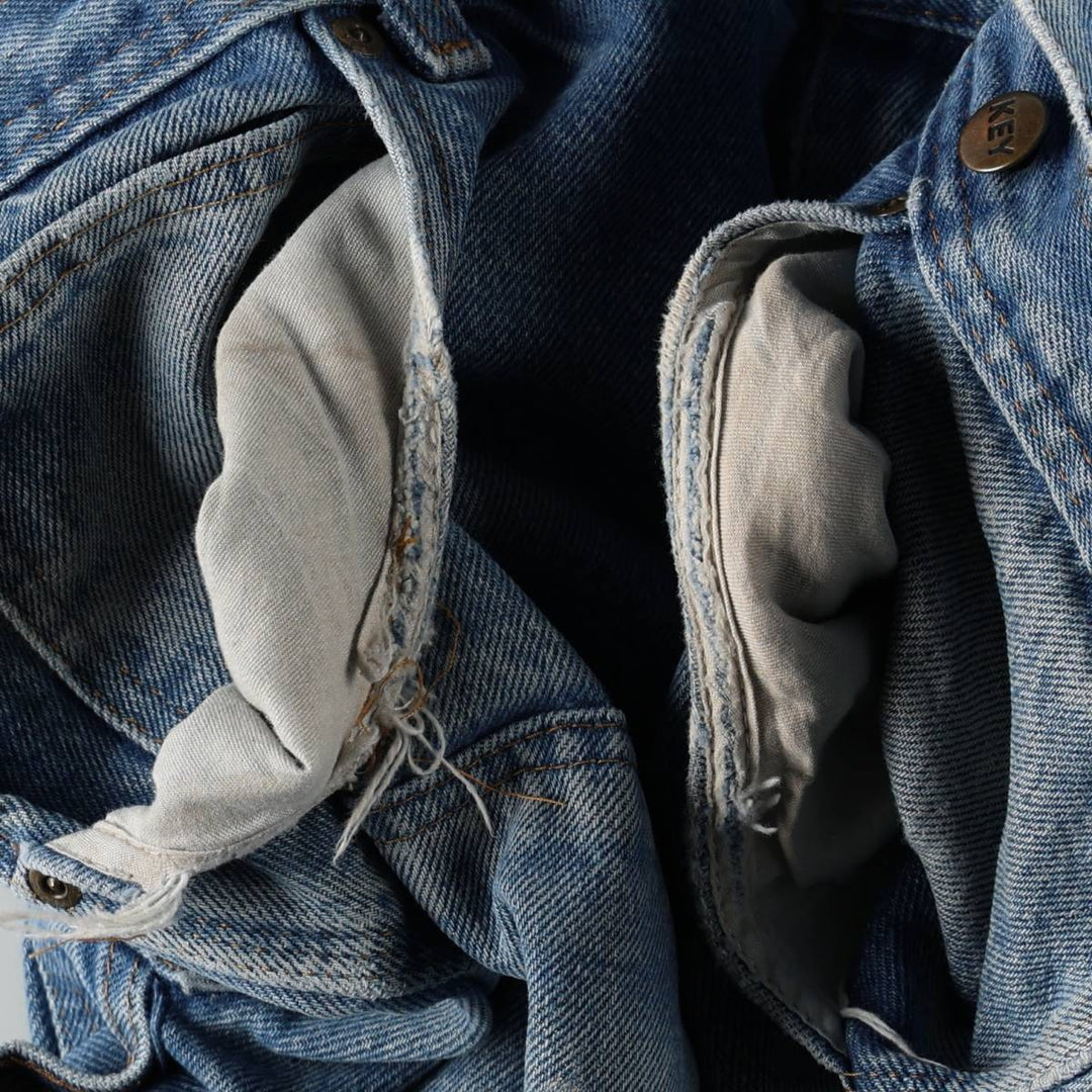 Key Double Knee Denim Painter Pants, Men's W39 (approx.) cotton blue type Vintage Second Hand