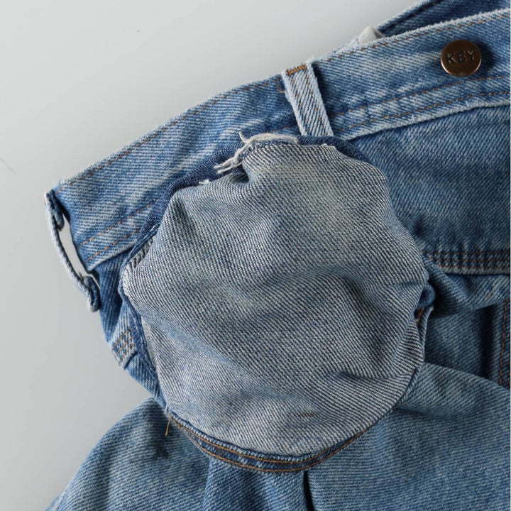 Key Double Knee Denim Painter Pants, Men's W39 (approx.) cotton blue type Vintage Second Hand