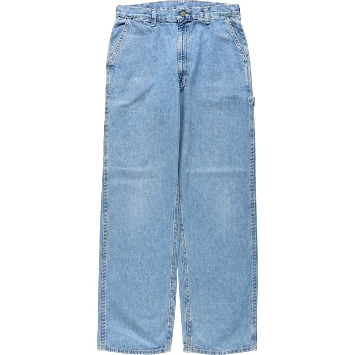 ~1980'S OSHKOSH B'Gosh Denim Painter Pants, Men's W30 (approx.), Vintage cotton blue type Vintage Second Hand