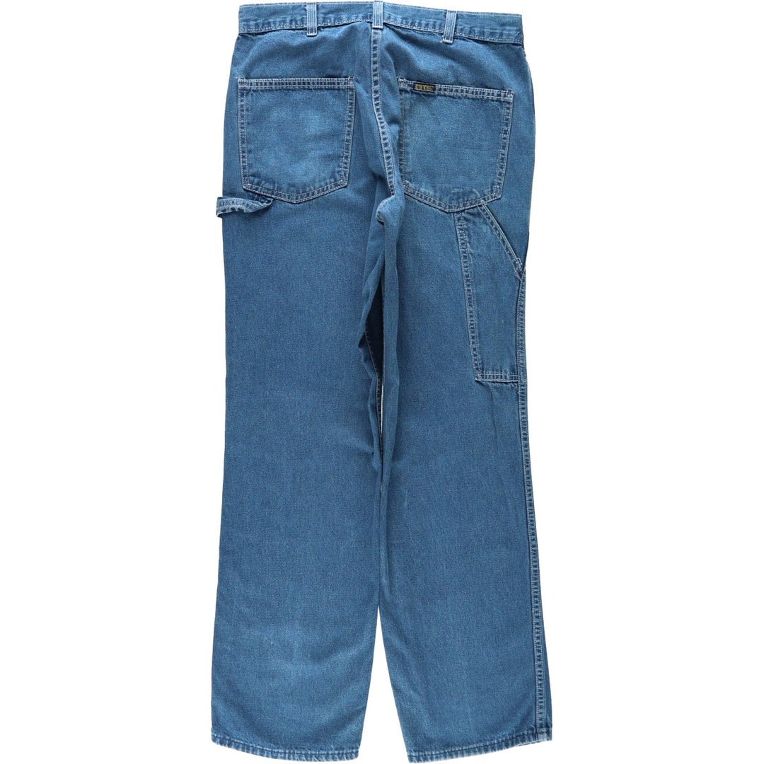 ~1980'S OSHKOSH B'gosh Denim Painter Pants, Made in USA, Men's W31 (approx.), Vintage cotton blue type Vintage Second Hand