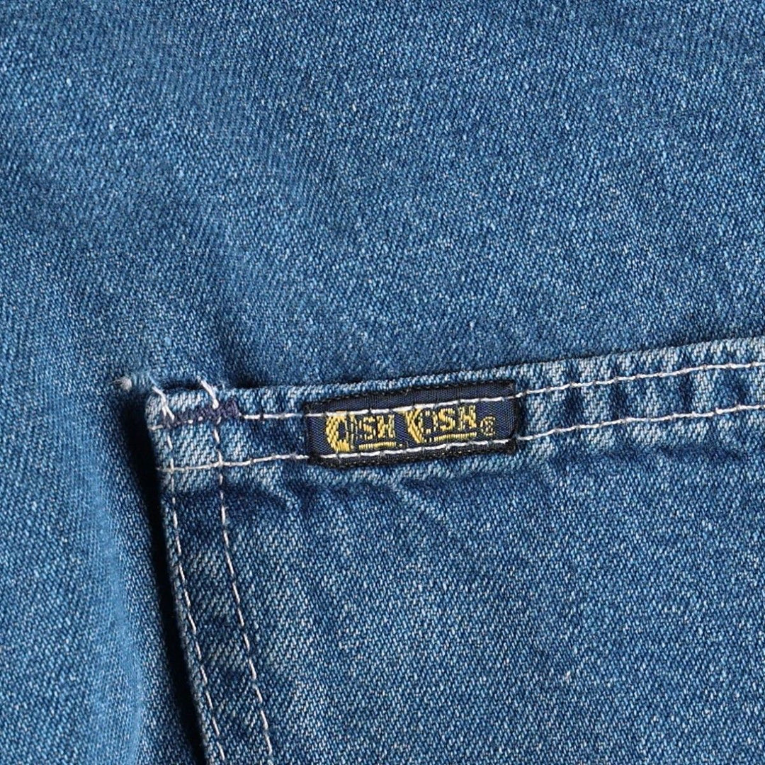 ~1980'S OSHKOSH B'gosh Denim Painter Pants, Made in USA, Men's W31 (approx.), Vintage cotton blue type Vintage Second Hand