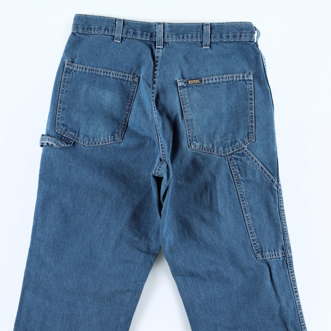 ~1980'S OSHKOSH B'gosh Denim Painter Pants, Made in USA, Men's W31 (approx.), Vintage cotton blue type Vintage Second Hand
