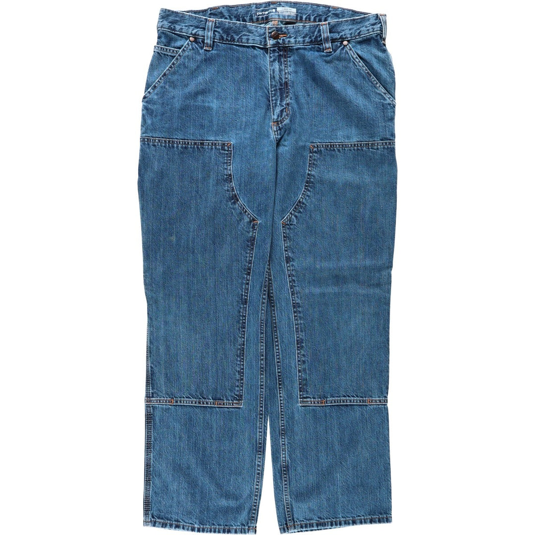Carhartt Loose Fit Double Knee Denim Painter Pants, Men's W37 (approx.) cotton blue type Vintage Second Hand