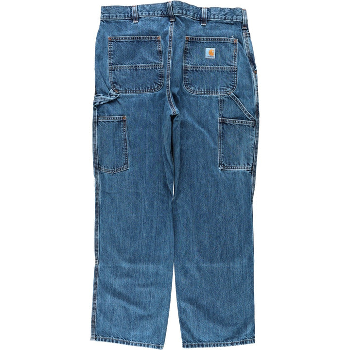 Carhartt Loose Fit Double Knee Denim Painter Pants, Men's W37 (approx.) cotton blue type Vintage Second Hand