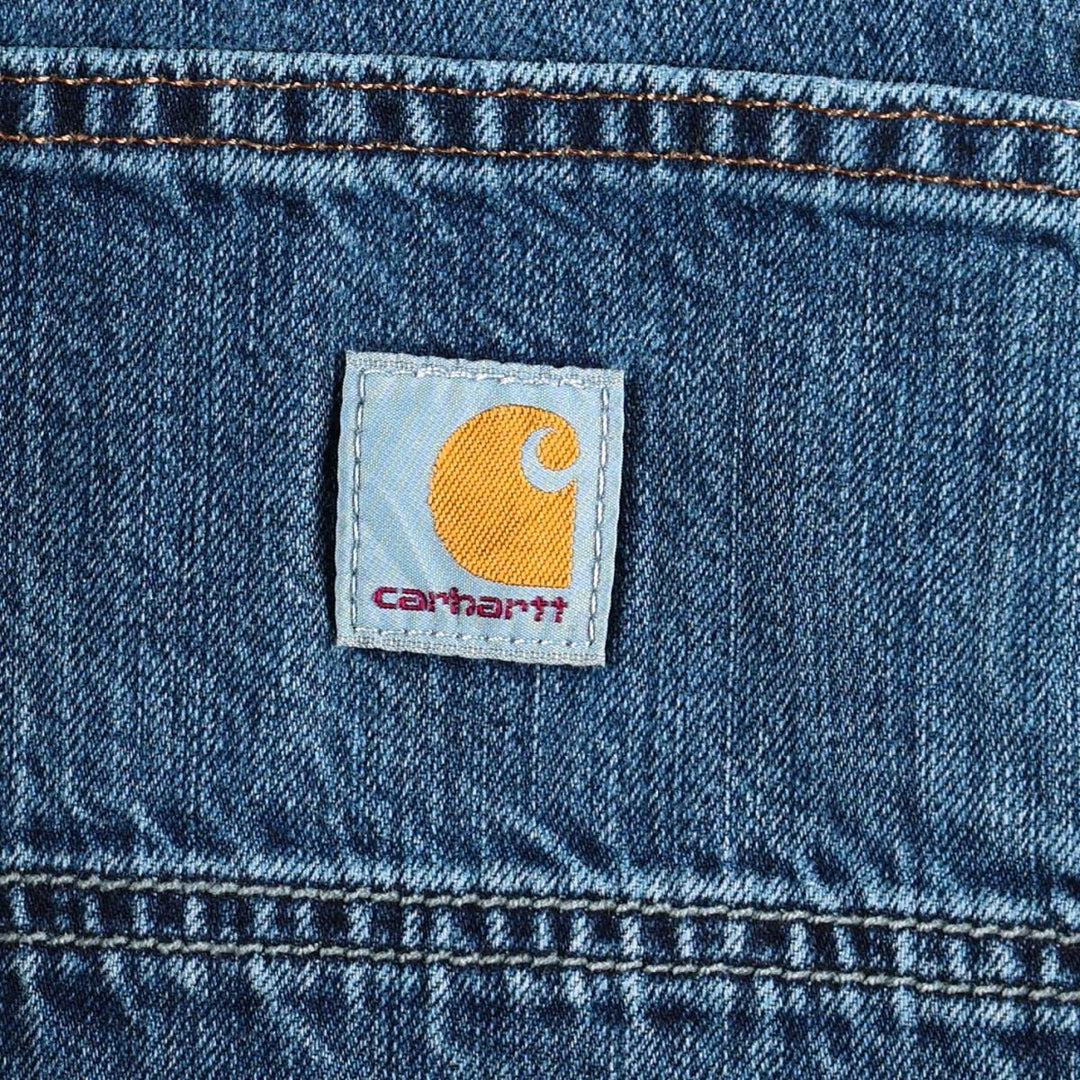 Carhartt Loose Fit Double Knee Denim Painter Pants, Men's W37 (approx.) cotton blue type Vintage Second Hand