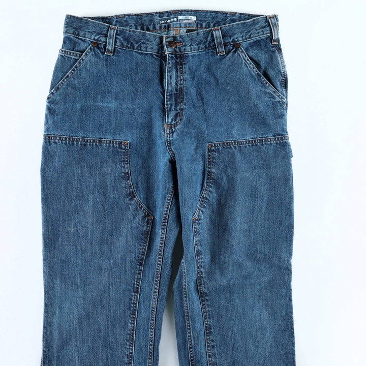 Carhartt Loose Fit Double Knee Denim Painter Pants, Men's W37 (approx.) cotton blue type Vintage Second Hand