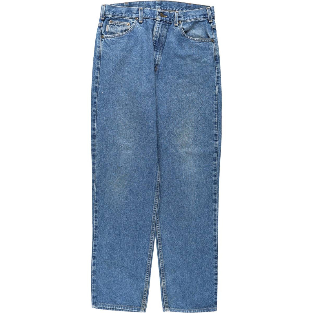 Carhartt Tapered Denim Pants for Men, W35 equivalent cotton blue type Vintage Second Hand