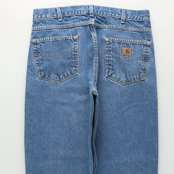 Carhartt Tapered Denim Pants for Men, W35 equivalent cotton blue type Vintage Second Hand