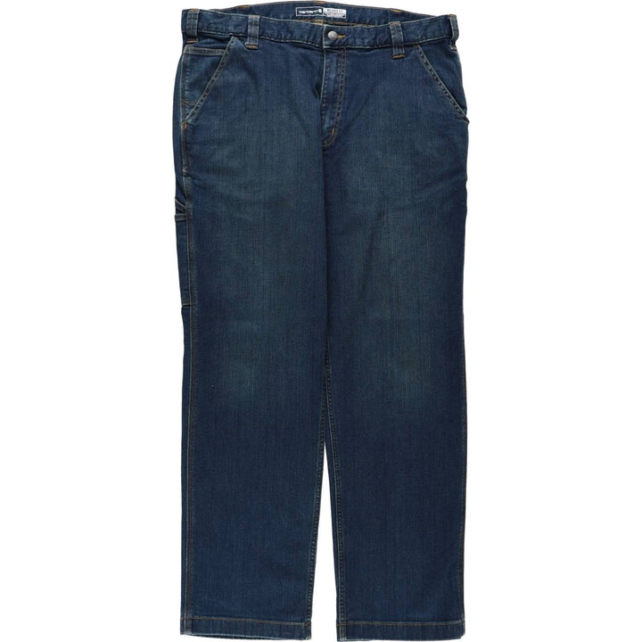 Carhartt Relaxed Fit Tapered Denim Pants, Men's Size W38 (approx.) cotton Navy blue Vintage Second Hand