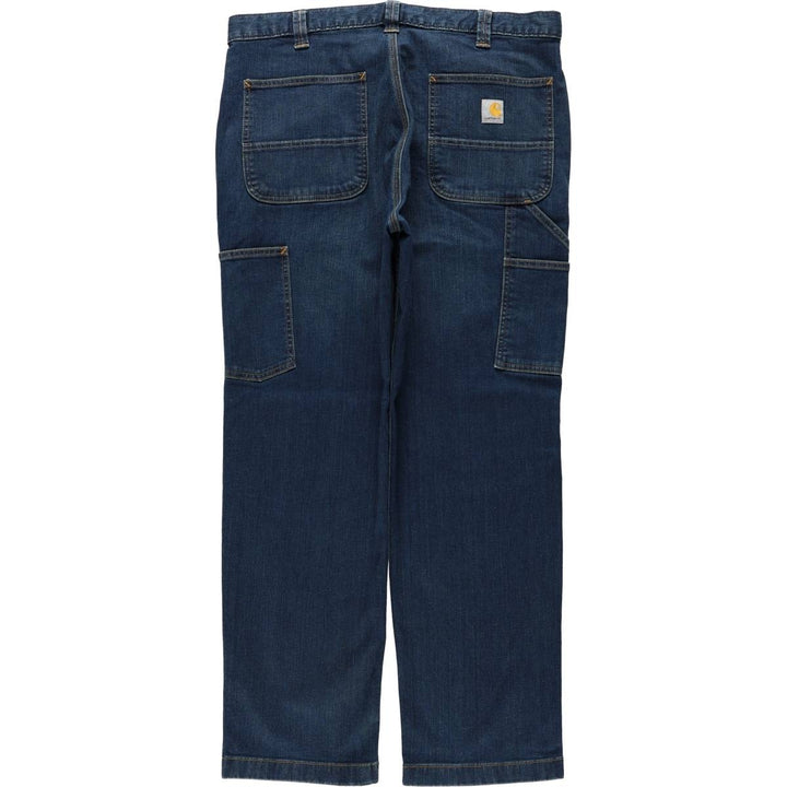Carhartt Relaxed Fit Tapered Denim Pants, Men's Size W38 (approx.) cotton Navy blue Vintage Second Hand