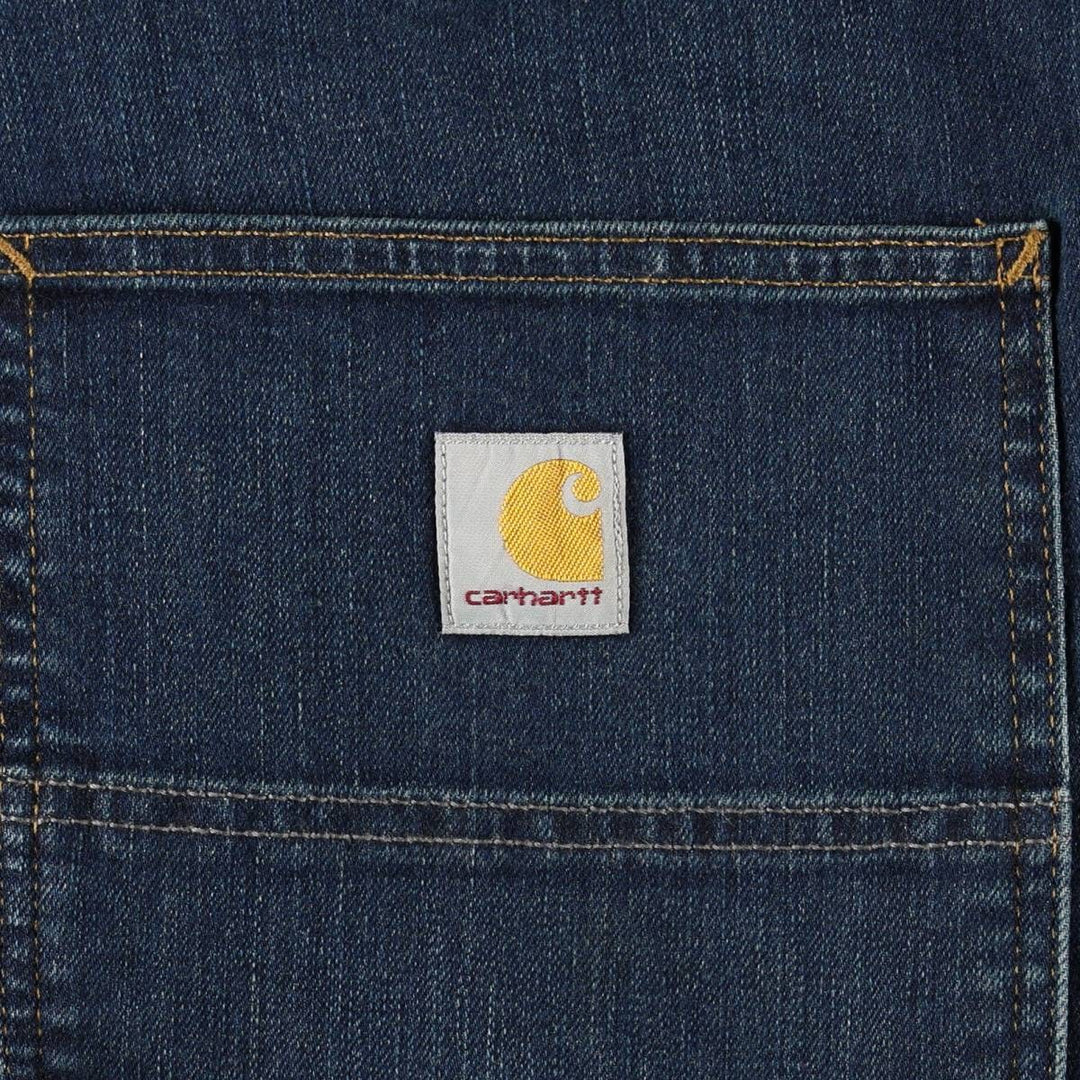 Carhartt Relaxed Fit Tapered Denim Pants, Men's Size W38 (approx.) cotton Navy blue Vintage Second Hand
