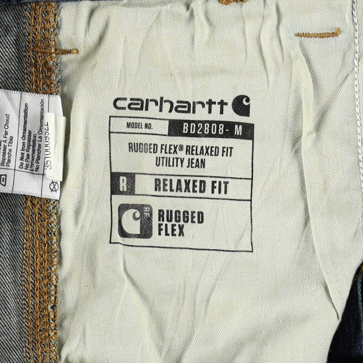 Carhartt Relaxed Fit Tapered Denim Pants, Men's Size W38 (approx.) cotton Navy blue Vintage Second Hand