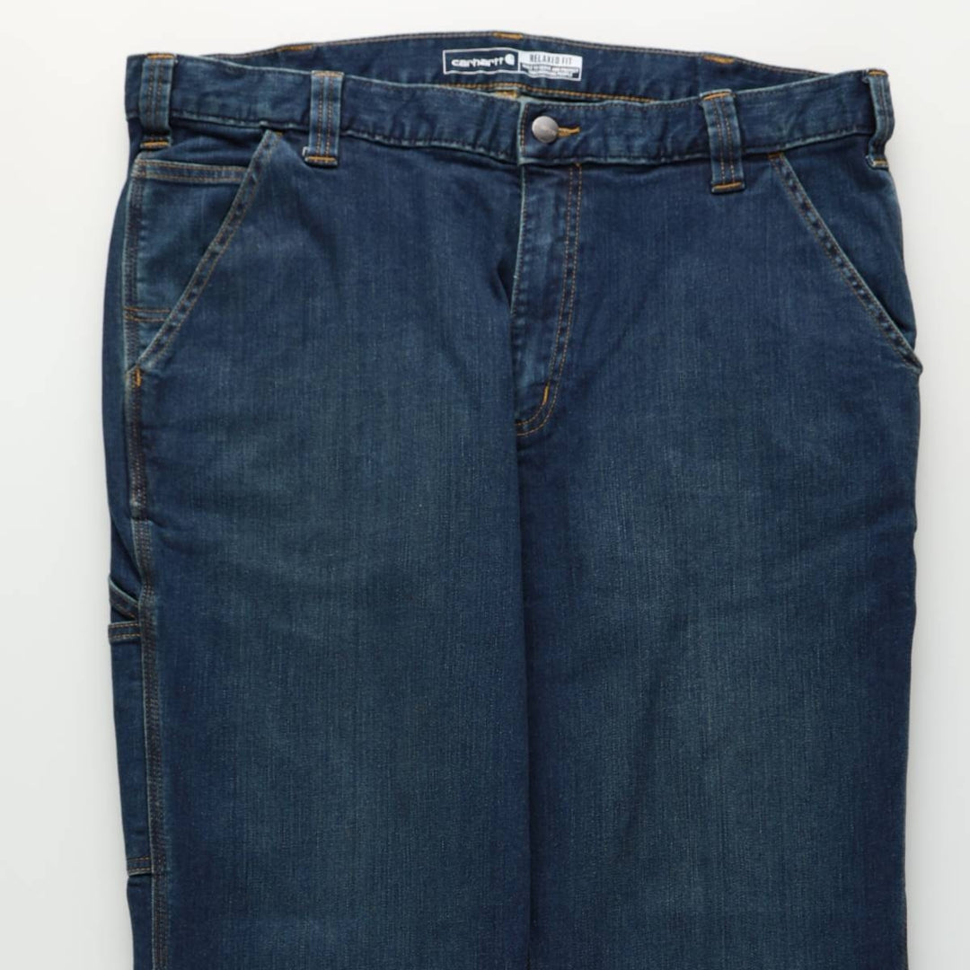 Carhartt Relaxed Fit Tapered Denim Pants, Men's Size W38 (approx.) cotton Navy blue Vintage Second Hand