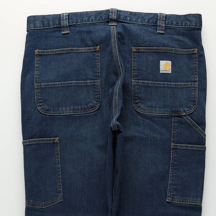 Carhartt Relaxed Fit Tapered Denim Pants, Men's Size W38 (approx.) cotton Navy blue Vintage Second Hand
