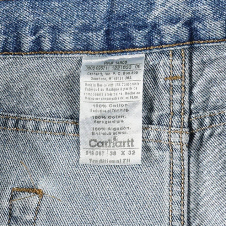 Carhartt Traditional FIT Tapered Denim Pants Men's W38 cotton blue type Vintage Second Hand