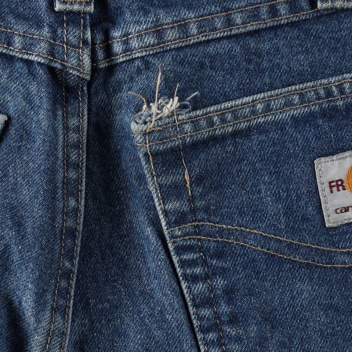Carhartt FR Series Relaxed Fit Straight Denim Pants, Men's Size W34 (approx.) cotton blue type Vintage Second Hand