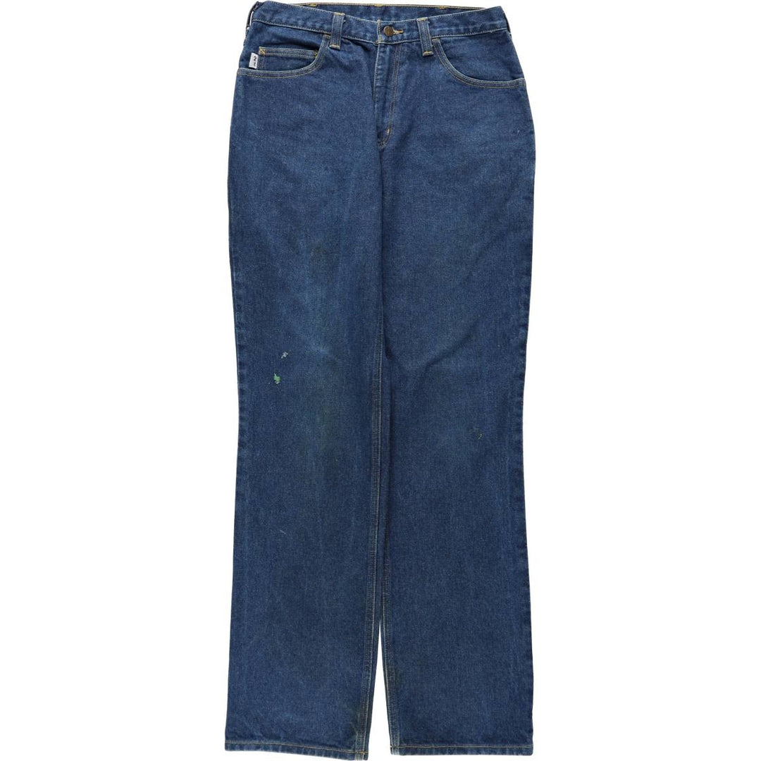 Carhartt Tapered Denim Pants for Men, W32 equivalent cotton blue type Vintage Second Hand