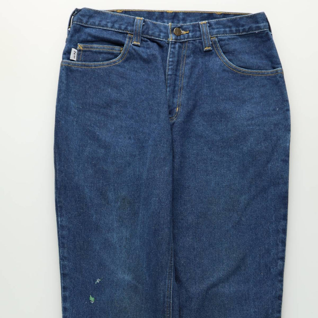 Carhartt Tapered Denim Pants for Men, W32 equivalent cotton blue type Vintage Second Hand