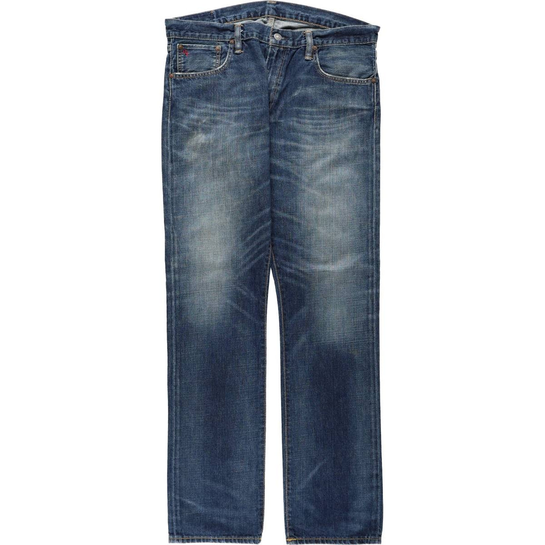 Ralph Lauren POLO RALPH LAUREN men's tapered denim pants, size W37 cotton blue type Vintage Second Hand