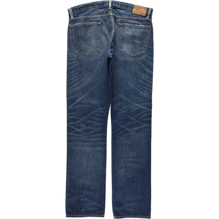 Ralph Lauren POLO RALPH LAUREN men's tapered denim pants, size W37 cotton blue type Vintage Second Hand