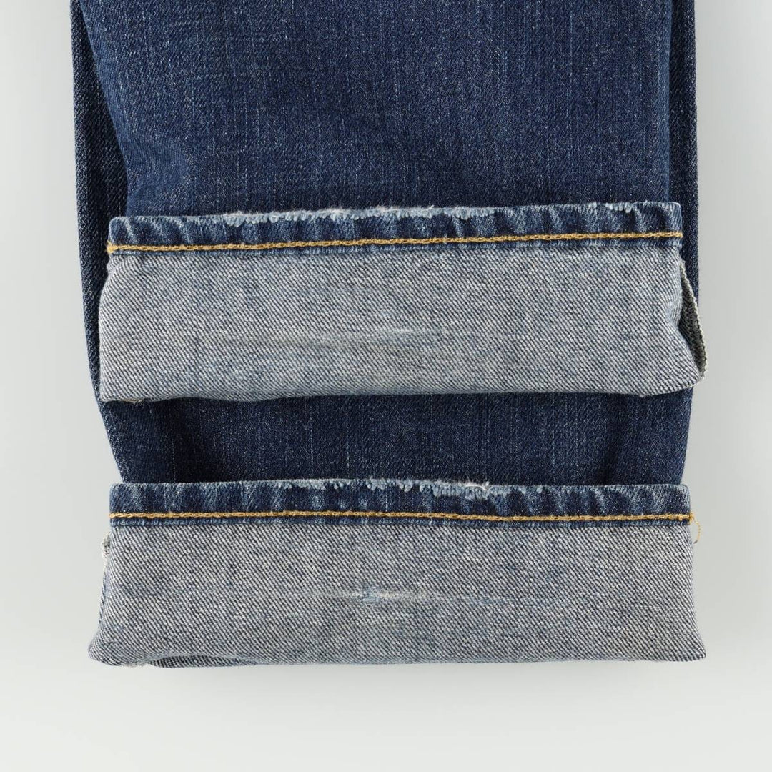Ralph Lauren POLO RALPH LAUREN men's tapered denim pants, size W37 cotton blue type Vintage Second Hand