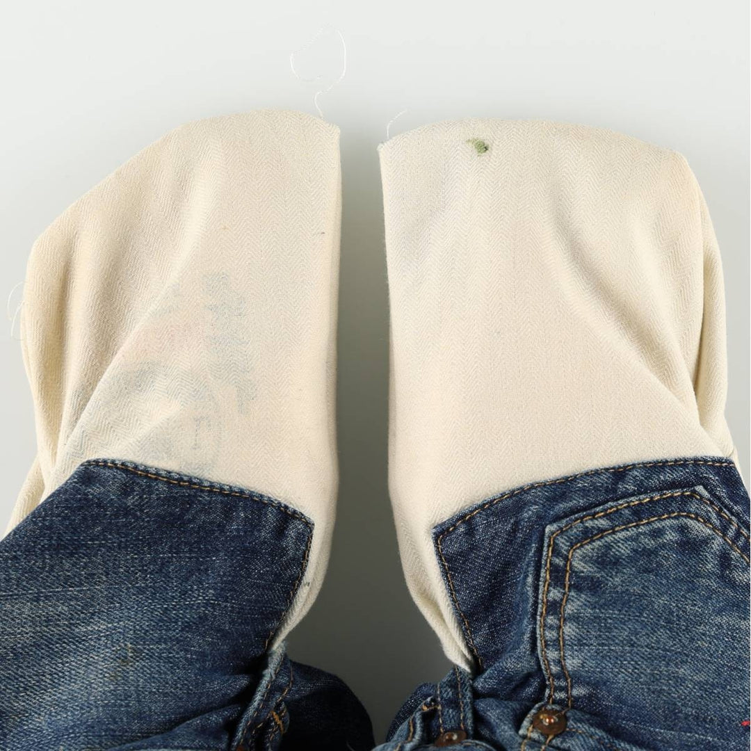 Ralph Lauren POLO RALPH LAUREN men's tapered denim pants, size W37 cotton blue type Vintage Second Hand