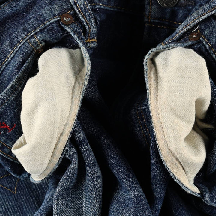 Ralph Lauren POLO RALPH LAUREN men's tapered denim pants, size W37 cotton blue type Vintage Second Hand