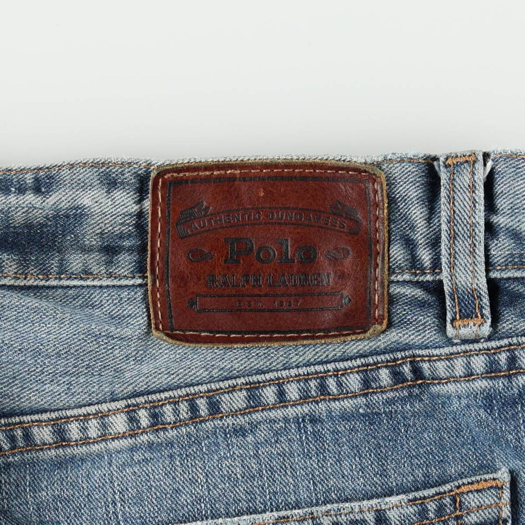 Ralph Lauren POLO RALPH LAUREN straight denim pants for men, W34 equivalent cotton blue type Vintage Second Hand