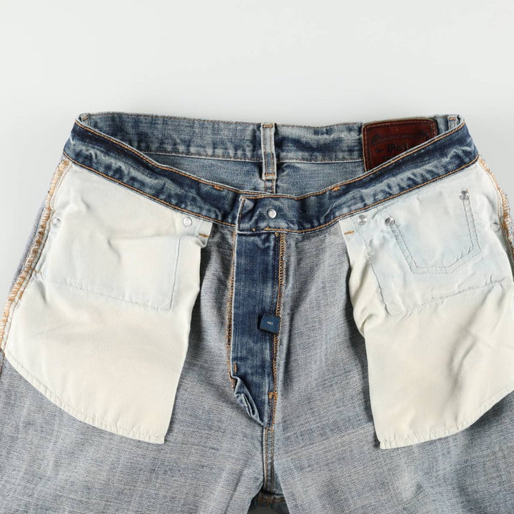 Ralph Lauren POLO RALPH LAUREN straight denim pants for men, W34 equivalent cotton blue type Vintage Second Hand