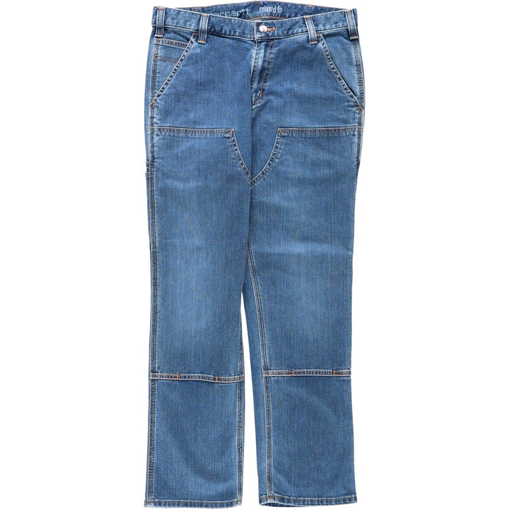 Carhartt Relaxed Fit Denim Painter Pants, Men's, W34 equivalent cotton blue type Vintage Second Hand