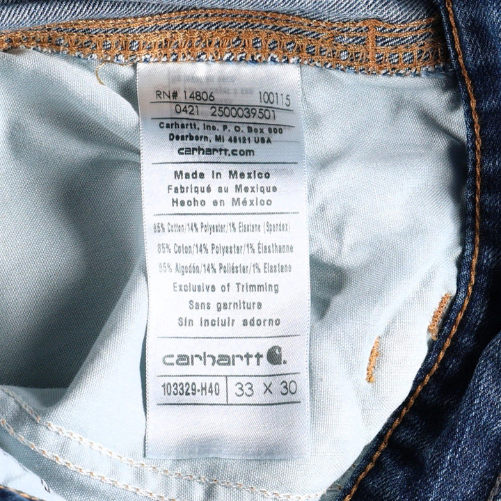Carhartt Relaxed Fit Denim Painter Pants, Men's, W34 equivalent cotton blue type Vintage Second Hand