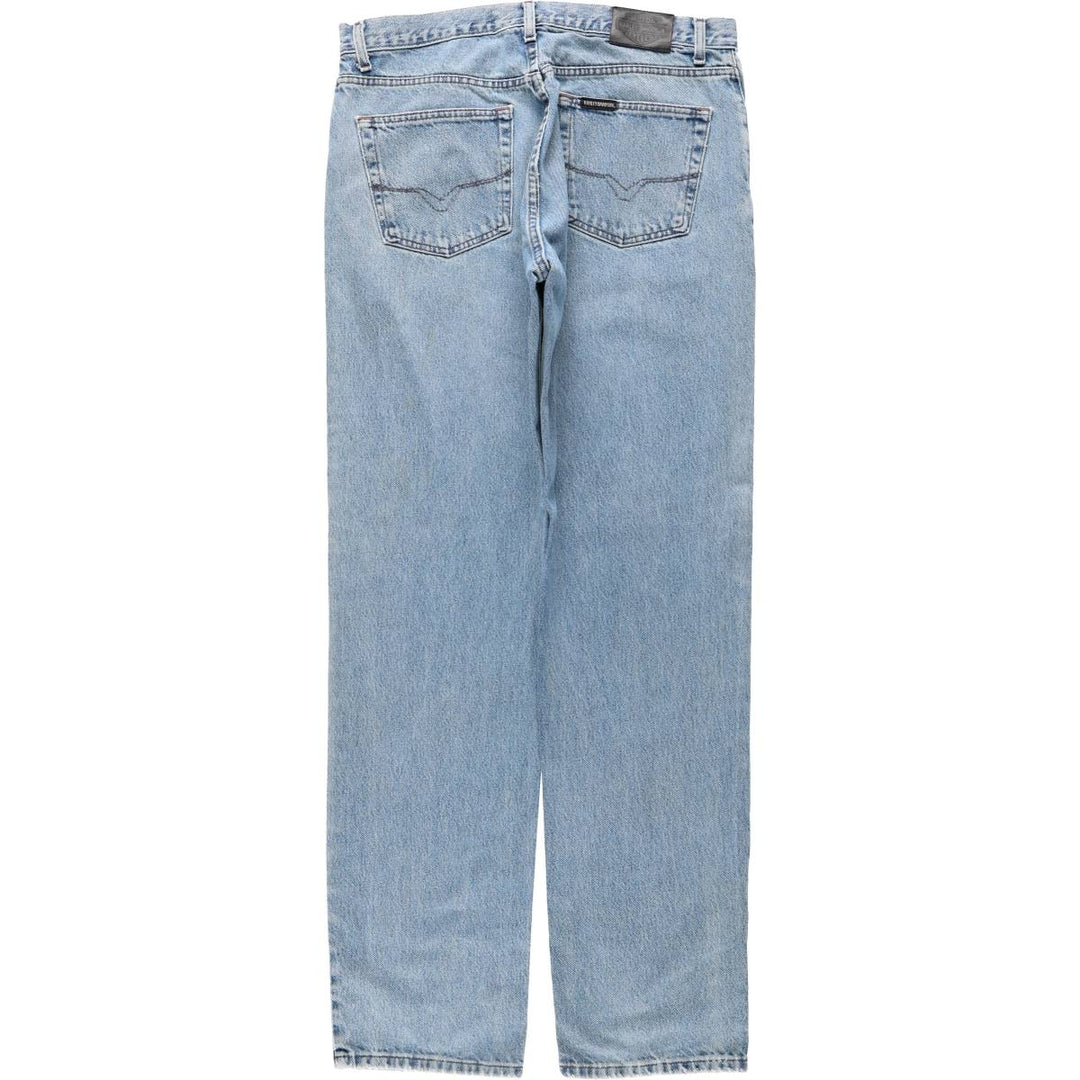 Harley-Davidson Tapered Denim Pants, Men's Size W37 (approx.) cotton blue type Vintage Second Hand