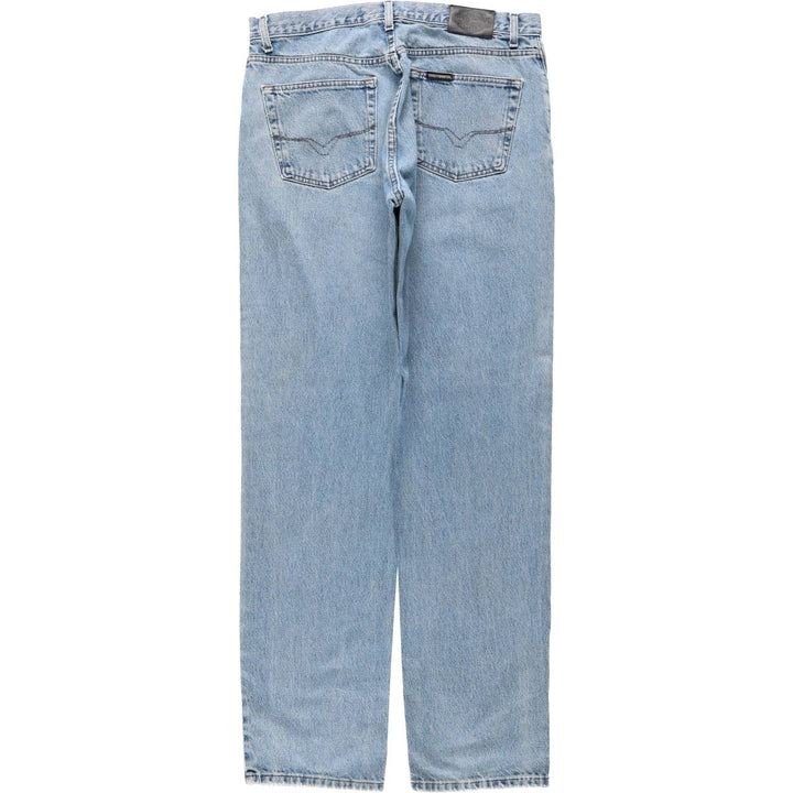 Harley-Davidson Tapered Denim Pants, Men's Size W37 (approx.) cotton blue type Vintage Second Hand