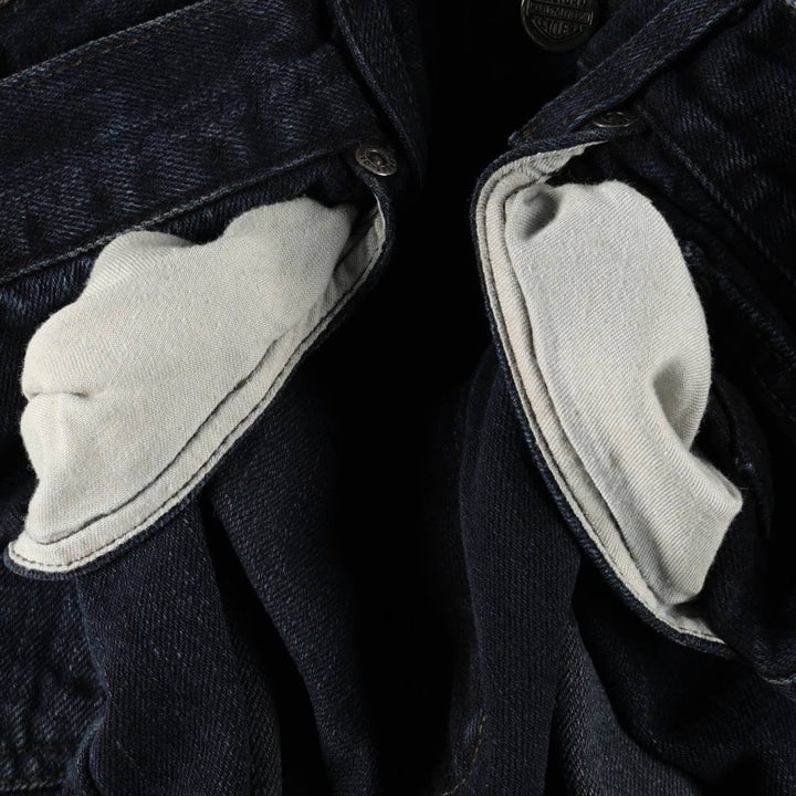 Harley-Davidson Straight Denim Pants, Men's Size W31 (approx.) cotton navy blue type Vintage Second Hand