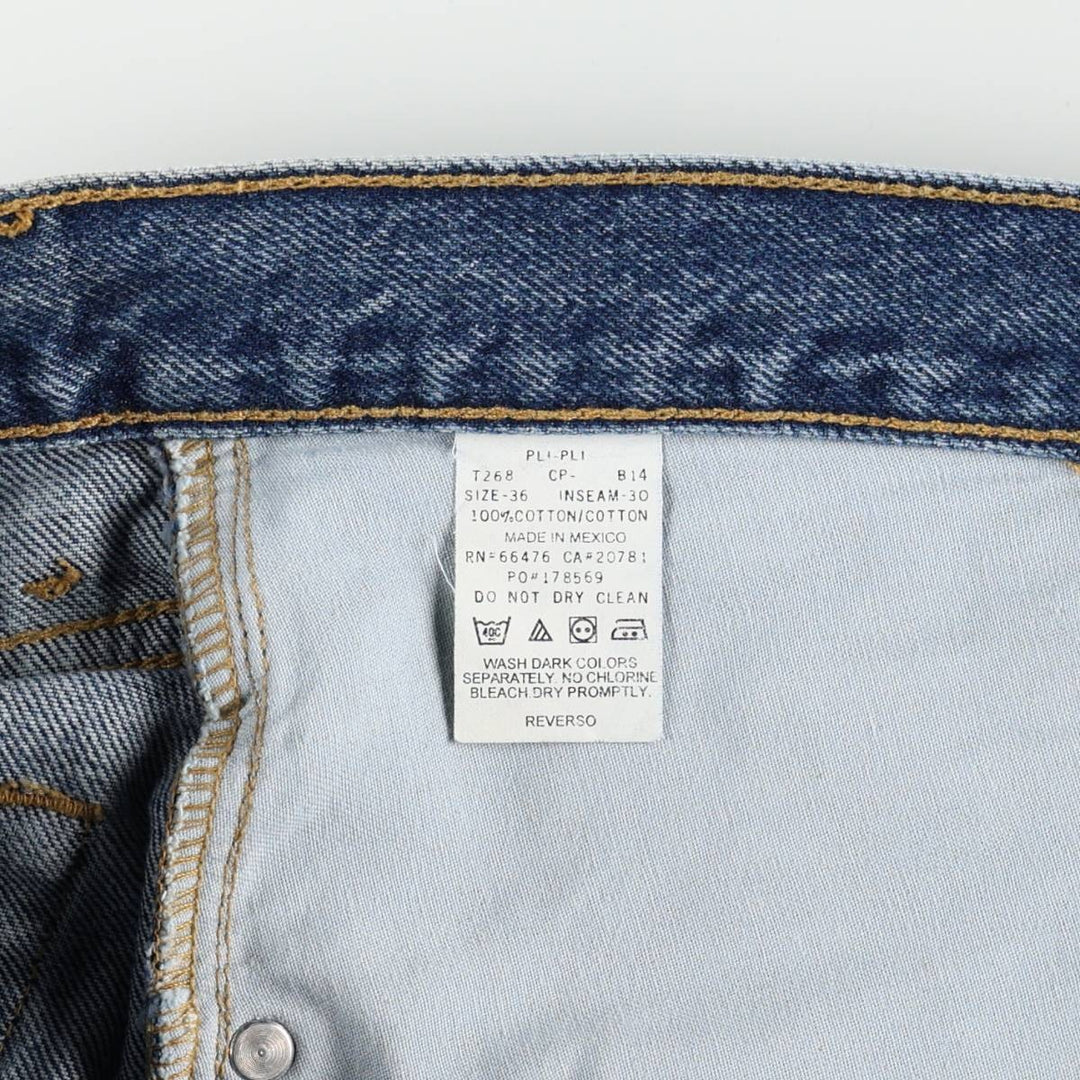 1990'S Tommy Hilfiger Tapered Denim Pants, Men's Size W36 (approx.), Vintage cotton blue type Vintage Second Hand