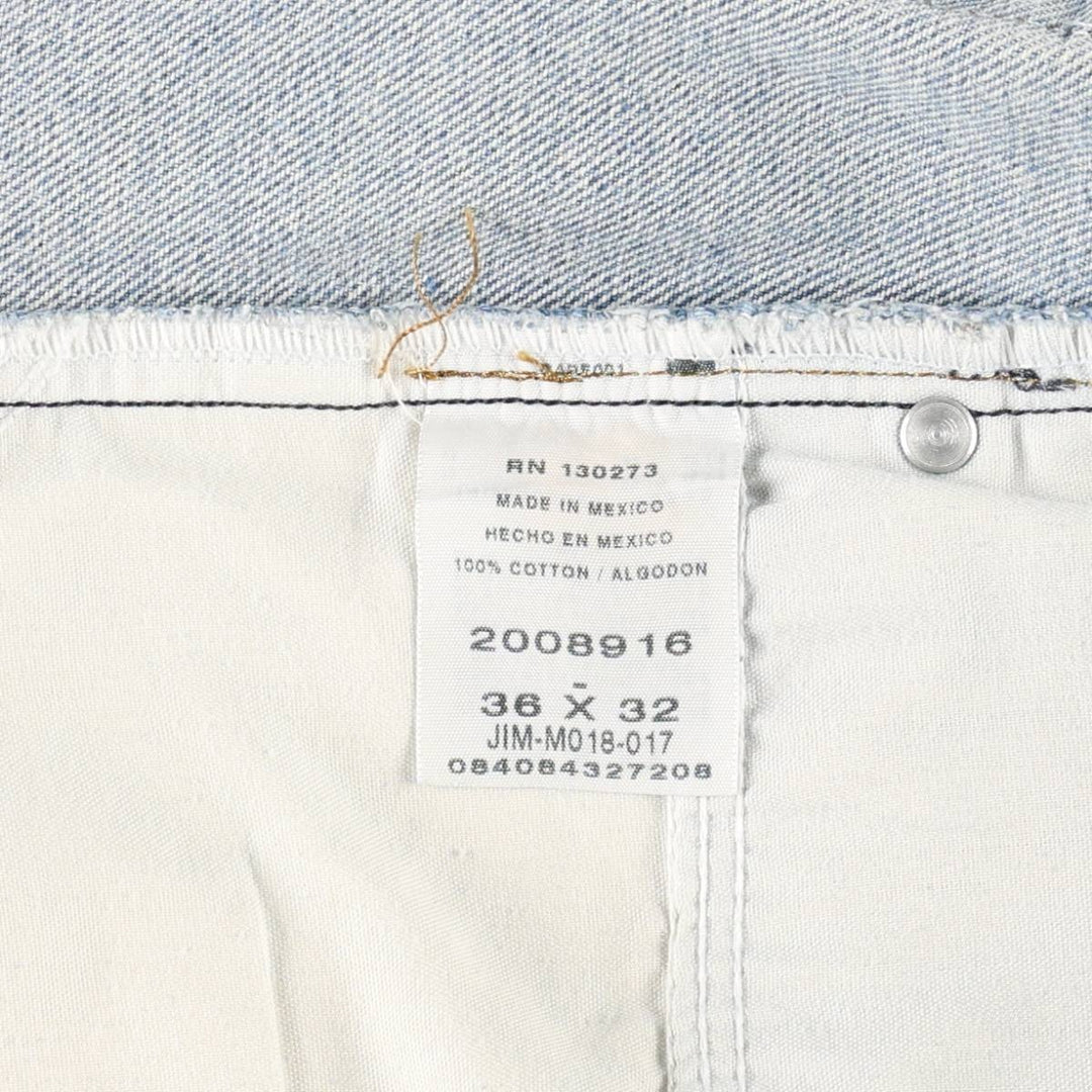 Lee Regular Fit Tapered Denim Pants, Men's Size W37 (approx.) cotton blue type Vintage Second Hand