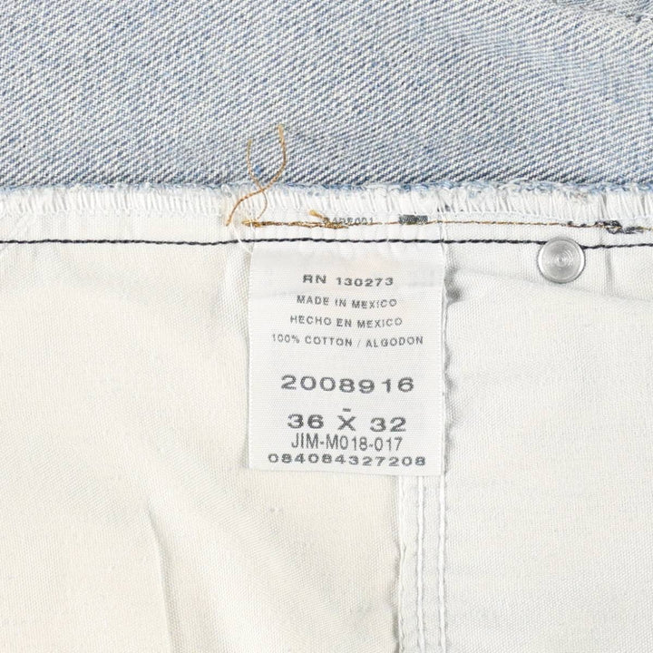 Lee Regular Fit Tapered Denim Pants, Men's Size W37 (approx.) cotton blue type Vintage Second Hand