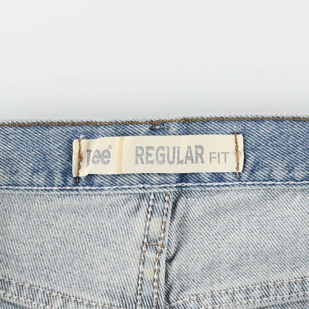 Lee Regular Fit Tapered Denim Pants, Men's Size W37 (approx.) cotton blue type Vintage Second Hand