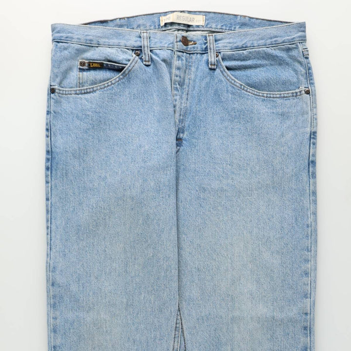 Lee Regular Fit Tapered Denim Pants, Men's Size W37 (approx.) cotton blue type Vintage Second Hand