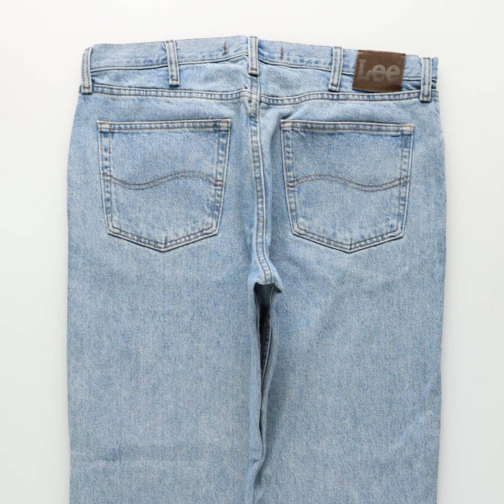 Lee Regular Fit Tapered Denim Pants, Men's Size W37 (approx.) cotton blue type Vintage Second Hand