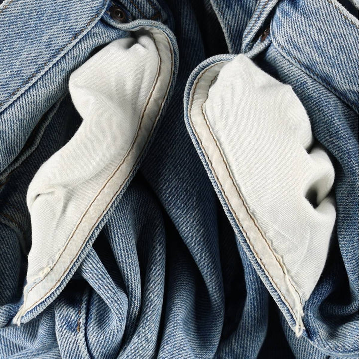 Lee Regular Fit Tapered Denim Pants, Men's Size W37 (approx.) cotton blue type Vintage Second Hand