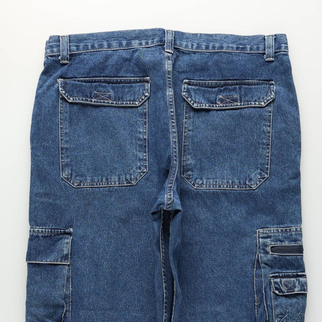 Wrangler denim cargo pants, men's size W38 (approx.) cotton blue type Vintage Second Hand
