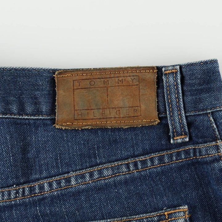 90'S Tommy Hilfiger tapered denim pants, men's size W36 (approx.) cotton blue type Vintage Second Hand