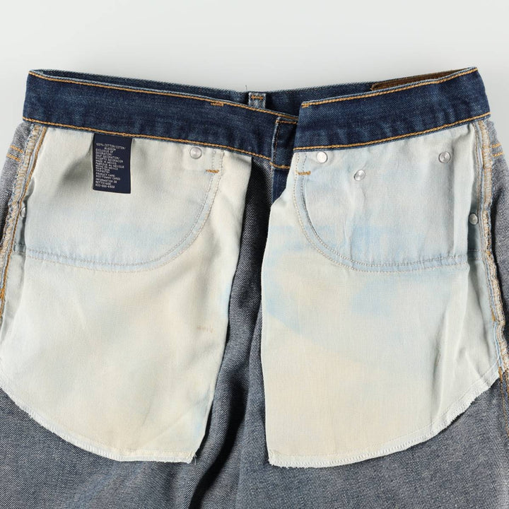 90'S Tommy Hilfiger tapered denim pants, men's size W36 (approx.) cotton blue type Vintage Second Hand